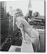 Marilyn On The Roof Canvas Print
