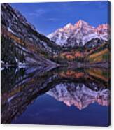 Maroon Bells Twilight Canvas Print