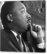 Martin Luther King Jr. Before A Speech Canvas Print