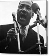 Martin Luther King Jr. Giving A Speech Canvas Print