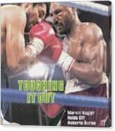 Marvelous Marvin Hagler, 1983 Wbcwbaibf Middleweight Title Sports Illustrated Cover Canvas Print