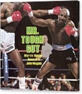 Marvelous Marvin Hagler, 1986 Wbcwbaibf Middleweight Title Sports Illustrated Cover Canvas Print