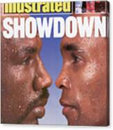 Marvelous Marvin Hagler And Sugar Ray Leonard, 1987 Wbc Sports Illustrated Cover Canvas Print