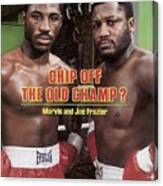Marvis And Joe Frazier, Heavyweight Boxing Sports Illustrated Cover Canvas Print