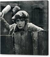 Mary Pickford Holding Bottle Canvas Print