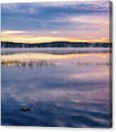 Massabesic Lake, Morning Mist Canvas Print