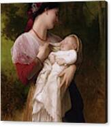 Maternal Admiration By William Adolphe Bouguereau Canvas Print