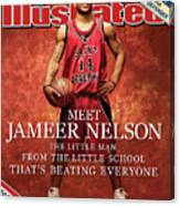 Meet Jameer Nelson The Little Man From The Little School Sports Illustrated Cover Canvas Print