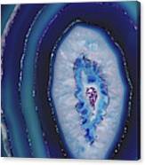 Mermaid Agate With Purple Blue Glitter #1 #gem #decor #art Canvas Print