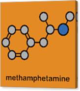 Methamphetamine Stimulant Drug Molecule Canvas Print