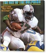 Miami Dolphins Andra Franklin, 1983 Afc Second Round Sports Illustrated Cover Canvas Print