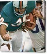 Miami Dolphins Larry Csonka, Super Bowl Viii Sports Illustrated Cover Canvas Print