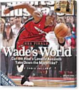 Miami Heat Dwyane Wade, 2006 Nba Eastern Conference Finals Sports Illustrated Cover Canvas Print