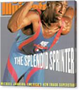 Michael Johnson, Track & Field Sports Illustrated Cover Canvas Print