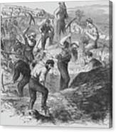 Michigan Regiment & Ellsworth Zouaves Entrench At Alexandria, Virginia Canvas Print