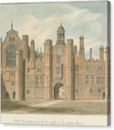 Middlesex - Hampton Court - First Quadrangle, 1826 Canvas Print