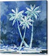 Midnight Palms Ii Canvas Print