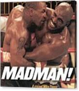 Mike Tyson Vs Evander Holyfield, 1997 Wba Heavyweight Title Sports Illustrated Cover Canvas Print