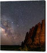 Milky Way At Navajo Rocks 2 Canvas Print