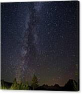 Milky Way Galaxy Stars In Night Sky Canvas Print