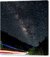 Milky Way Over The South Road Canvas Print