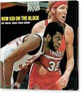 Milwaukee Bucks Kareem Abdul-jabbar And Portland Trail Sports Illustrated Cover Canvas Print