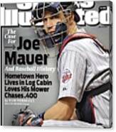Minnesota Twins Joe Mauer... Sports Illustrated Cover Canvas Print