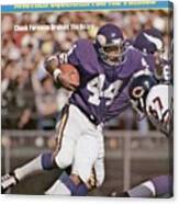 Minnesota Vikings Chuck Foreman... Sports Illustrated Cover Canvas Print