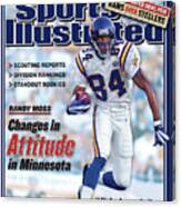 Minnesota Vikings Randy Moss, 2002 Nfl Football Preview Sports Illustrated Cover Canvas Print
