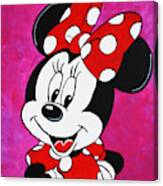 Minnie Mouse Pink Canvas Print