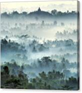 Misty Borobudur Canvas Print