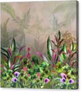 Misty Hawaiian Rain Forest Canvas Print