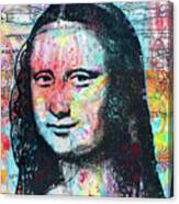 Mona Lisa With David On Top Canvas Print