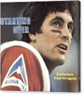 Montreal Alouettes Qb Vince Ferragamo Sports Illustrated Cover Canvas Print