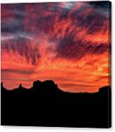 Monument Valley Mile 13 Sunset Canvas Print