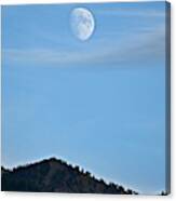 Moon Over The Mountains Canvas Print