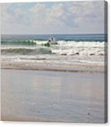 Moonlight Beach Surfer Canvas Print