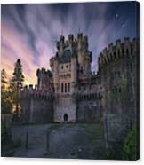 Moonlight Over The Castle Canvas Print