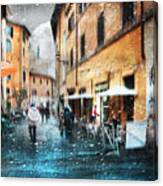 More Rain In The Alley Canvas Print