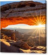 Morning At Mesa Arch Canvas Print