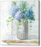 Morning Hydrangeas I Canvas Print