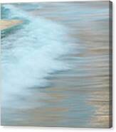 Motion Of Surf On The Beach Canvas Print