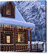 Mountain Home Christmas Canvas Print