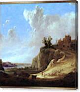 Mountainous Landscape With The Ruins Of A Castle By Aelbert Cuyp Canvas Print