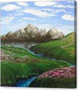 Mountains In Springtime Canvas Print