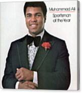 Muhammad Ali, 1974 Sportsman Of The Year Sports Illustrated Cover Canvas Print