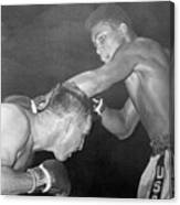 Muhammad Ali In First Professional Bout Canvas Print