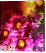 Muli Color Flower Abstract Canvas Print