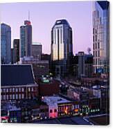 Music Row, Ryman Auditorium And Skyline Canvas Print