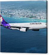 My Blue Hawaii Airbus Canvas Print